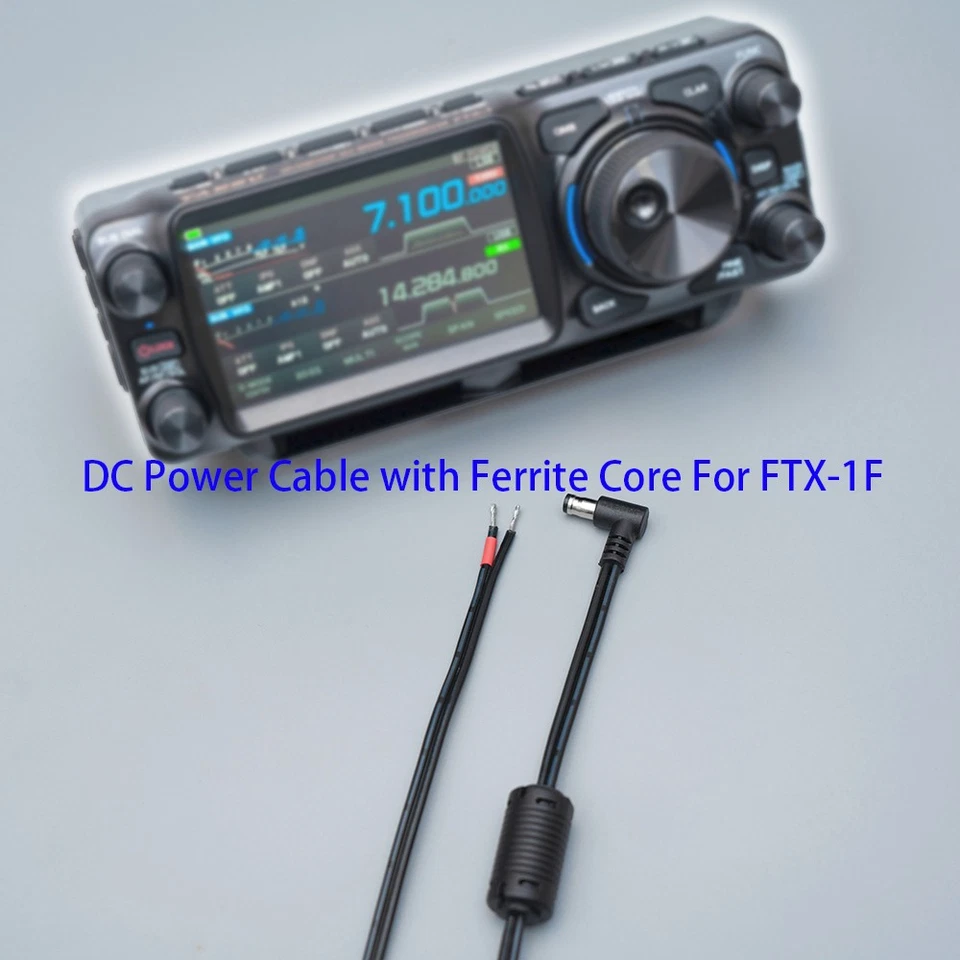 Windcamp FTX-1F DC-Stromkabel für YAESU FTX-1 mit Ferritkern AWG18 3 Fuß - Bild 1 von 1