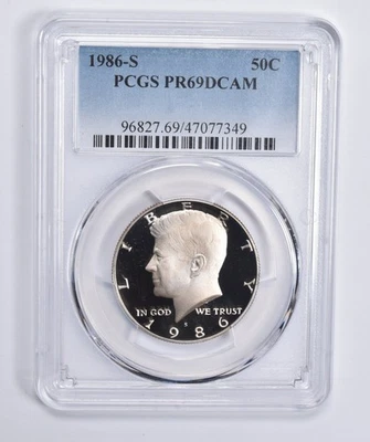 PR69 DCAM 1986-S Kennedy Half Dollar PCGS Blue Lbl *0533 - Image 1 of 4