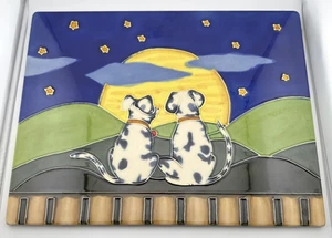 Dalmatian Night Sky Wall Art Decor Trivet Ceramic 13.5 x 10.5 inches - Picture 1 of 8