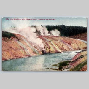 Postcard Fire Hole River Near Old Faithful Inn Yellowstone National Park - Picture 1 of 3