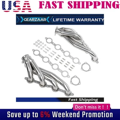 Cabeçalhos de conversão adequados para Chevrolet substituição aço inoxidável ajuste direto - Imagem 1 de 4