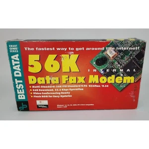 Best Data 56K Data Fax Internal Modem - Smart One Series - Model 56SF Sealed - Picture 1 of 6