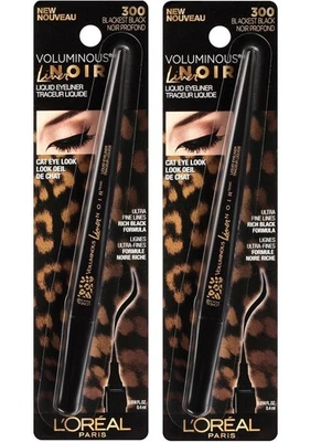 2 Pack L'Oréal Paris Voluminous Smoldering Eyeliner-300 Blackest Black - Image 1 of 3