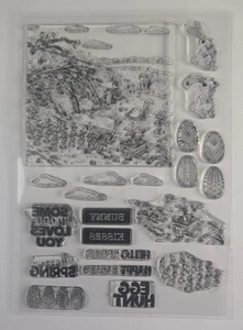 Photopolymer Cling Stempel Set Ostern Frühling - Bild 1 von 5