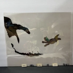 The Land Before Time 1988 Movie Art Animation Production Cel Littlefoot Treestar - Picture 1 of 7