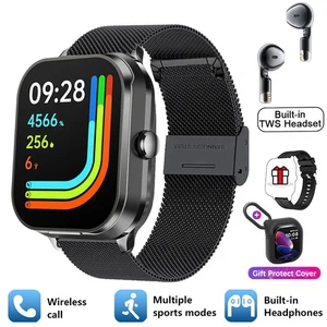 2-in-1 NFC Smartwatch mit kabellosen Ohrhörern Bluetooth 5.3 Anruf Fitness Tracker - Bild 1 von 16