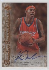 2007 UD Premier Impressions Copper 1/1 Jermareo Davidson #PI-JD Rookie Auto RC
