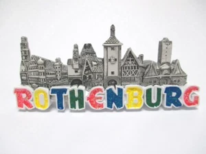 Rothenburg ob der Tauber Magnet Poly Souvenir Germany Buchstaben - Picture 1 of 4