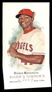 2007 Topps Allen & Ginter Mini A and G Back Howie Kendrick Los Angeles Angels #8
