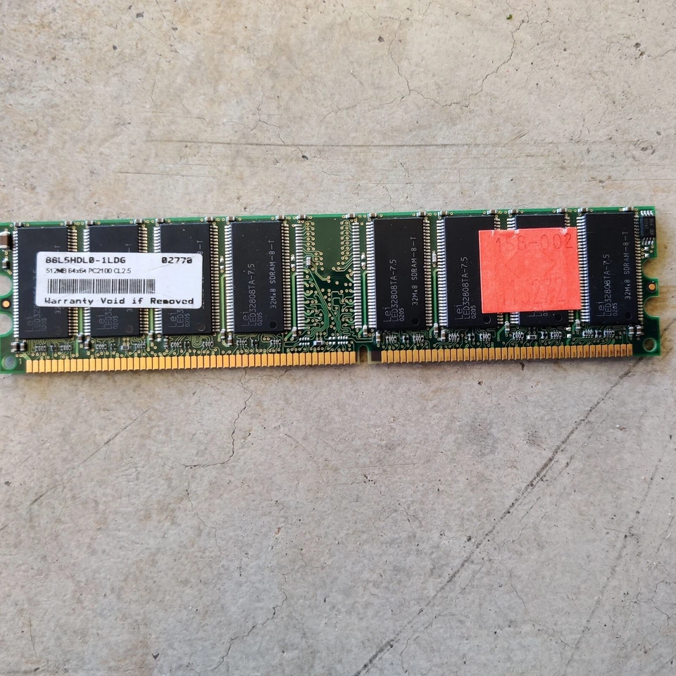 512MB  RAM PC2100U 266MHz CL2.5 64x64 Dimm - Image 1 of 1