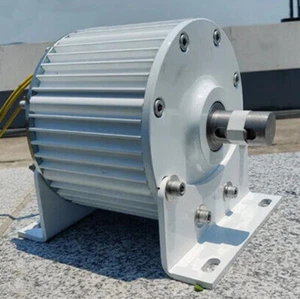 3000W 48V 220V 380V 3-Phase Permanent Magnet Wind Generator Gearless Alternator - Foto 1 di 22