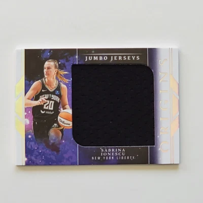 2024 Panini WNBA Origins Basketball Sabrina Ionescu Jumbo Jerseys No. JJ-SI - Image 1 of 2