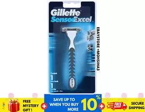 Mango de maquinilla de afeitar Gillette Sensor Excel + 1 cartucho - SUJETA EXCELENTE PARA MUJER Y HOMBRE - Imagen 1 de 5