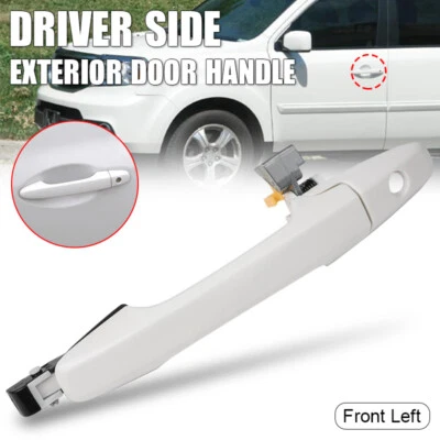 Manija de puerta exterior delantera izquierda para Honda Civic 2006-2011 Pilot 2009-2014 blanca Foto 1 de 4