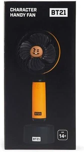 Official BT21 Shooky Summer Handheld Mini Fan Rechargeable Battery 3-Speed - Picture 1 of 7
