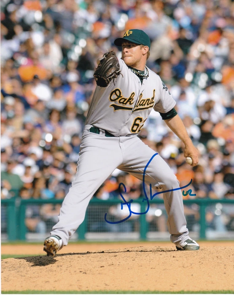 SEAN DOOLITTLE  OAKLAND A'S    ACTION SIGNED 8x10 Foto 1 de 1