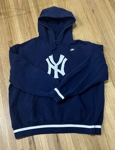 Vintage 90s Nike Team Sports New York Yankees Hoodie Mens XXL Cover
