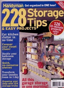 GET ORGANIZED! 228 STORAGE TIPS & EASY PROJECTS, Softcover, by Family Handyman - Imagen 1 de 5