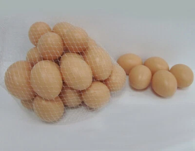 Artificial Egg Fake Eggs Faux Fruit Home Kitchen Decor Staging Theater Prop 20pc - Image 1 of 4