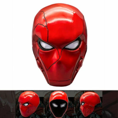 Resin 1:1 Scale Batman BRUCE WAYNE Red Hood Helmet Fullface Mask Replica Props - Image 1 of 4