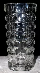 Vaso Windsor trasparente 9,75" forma geometrica JG Durand per Luminarc anni 70 Francia - Foto 1 di 11