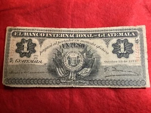 Guatemala 1 Peso 10.23.1917 Serie 2.A Ps153a,002300, 80b - Imagen 1 de 7