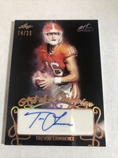2021 LEAF ART OF SPORT AUTO TREVOR LAWRENCE #'d 14/35  AUTO
