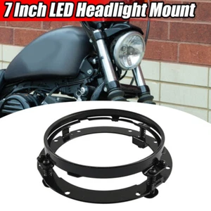 7" Headlight Mounting Bracket Ring Fits For Harley Touring Electra Street Glide - Picture 1 of 10