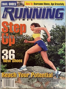 2001 revista Running Times septiembre Bob Schul, Jim Beatty, anuncio de Nike - Imagen 1 de 24