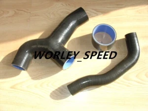 Black Intercooler Hose Replaces Subaru Impreza WRX GDA/GGA EJ20/Non-STi 00-05 - Picture 1 of 8