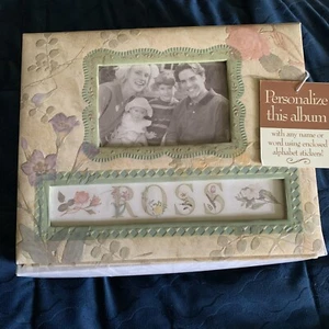 K&Co Embossed Antiquities Floral 8x10 Expandable Scrapbook Album Personalizable - Picture 1 of 6