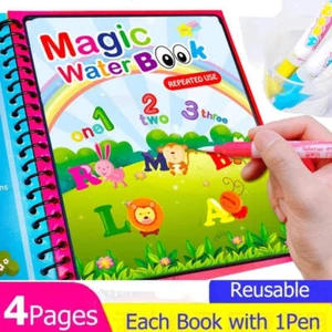 Montessori Toys Reusable Coloring Book Magic Water Drawing Book Painting Drawing - Bild 1 von 46