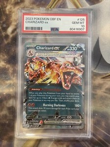 Pokémon TCG Charizard ex SV03: Obsidian Flames 125/197 PSA 10 🔥🔥🔥