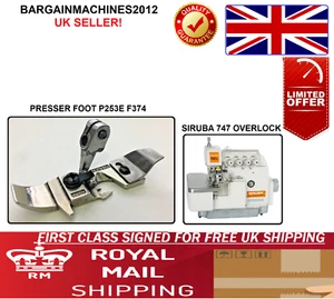 SIRUBA 747 OVERLOCK PRESS FOOT P253E F374 INDUSTRIAL SEWING MACHINE PART - Picture 1 of 4