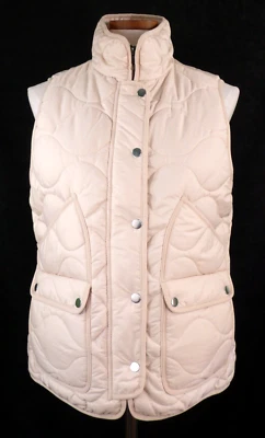 NUEVO CON ETIQUETAS J. CHALECO ACOLCHADO PRIMALOFT MARFIL POLVORIENTO TALLA M CREW Minorista $148 para mujer Foto 1 de 3