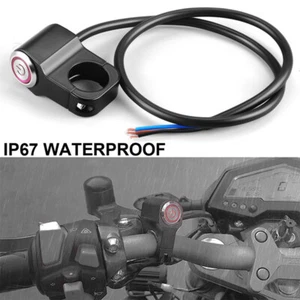 Faros antiniebla faros manillar moto 7/8" 22mm botón encendido/apagado LED ROJO - Imagen 1 de 7