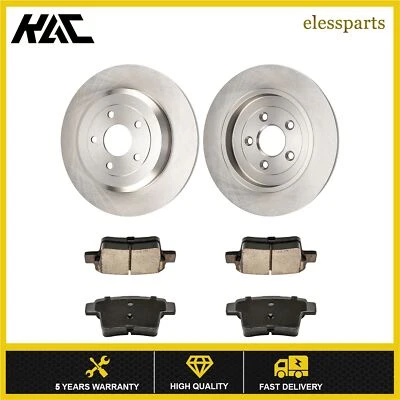 Rotores de frenos traseros pastillas de cerámica para Ford Five Hundred Freestyle 2005 2006 2007 Foto 1 de 4