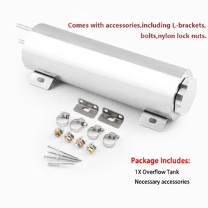 Stainless Steel Radiator Overflow Tank Bottle Catch Can Car Modification Radiato - Picture 1 of 11
