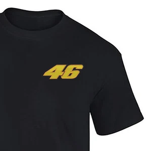 Valentino Rossi 46 Style - Racing Bike Merch Unisex T-Shirt - Embroidered Logo - Picture 1 of 7
