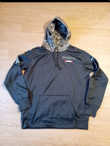 Nike New England Patriots Hoodie Salute to Service Dri Fit Camo  Sz Large NFL Cover