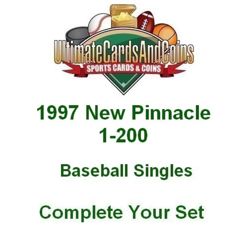 1997 New Pinnacle Baseball Singles 1-200 Complete Your Set NM-MT - Image 1 of 1