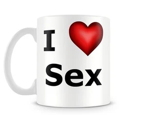 I Love Heart Sex joke fun sexy gift hen stag night - Picture 1 of 1