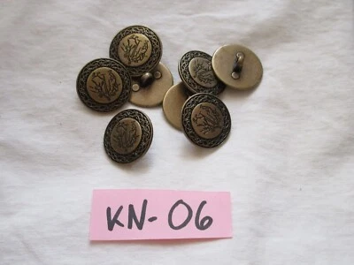 10x Knöpfe Trachtenknöpfe MESSING Metallknöpfe Tanz Maibaum GROß EDEL KN-06 - Bild 1 von 4