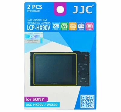 JJC LCP-HX90V LCD Guard Film Camera Screen Protector for SONY DSC-HX90V WX500 - Image 1 of 3
