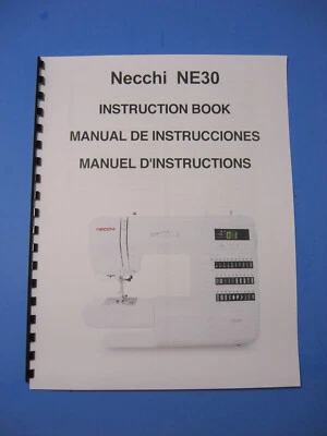 Necchi NE30 Sewing Machine Instruction Manual - Printed - Image 1 of 4
