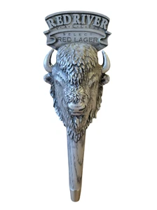 Red River Valley Select Red Lager Buffalo Bison Beer Tap Handle 11" - NEW - Picture 1 of 5