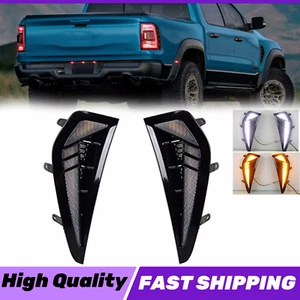 Front LED Side Marker Driving Light Turn Signal Light For Ram 1500 TRX 2022-2024 - Picture 1 of 9