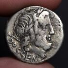 Pièce d'argent Jupiter Denarius Ancienne République romaine Rubrius Dossenus 87 avant JC