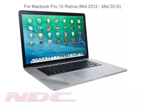 MacBook Pro Retina 15 A1398 4pc Full-Body Vinyl Sticker Skin Guard/Cover/Wrap - Picture 1 of 2