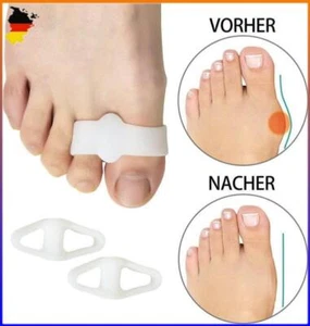 Silikon Zehenspreizer Zehentrenner mit 2 Schlaufen, Großzehenabstandshalt - Picture 1 of 16